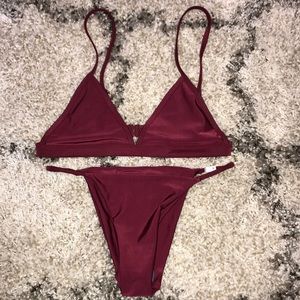 Maroon Bikini